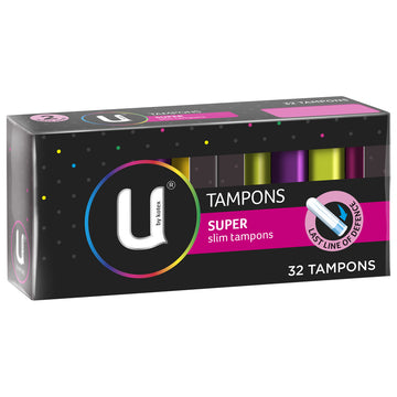Kotex Tampons Ultra Absorbent Super Slim Tampon Sanitary Period Care 32 Pack