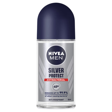 Nivea Men Silver Protect Anti-perspirant Roll-On Deodorant Antibacterial 50mL