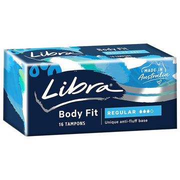 Libra Tampons Regular Slim Ultra Absorbent Anti-Bluff Base Period Tampon 16 Pack