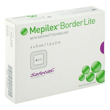 Mepilex Border Lite Wound Dressing 10 Pack Self Adhesive Bandage Absorbent 4X5Cm