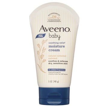 Aveeno Baby Soothing Relief Moisture Cream 140g Fragrance Free Colloidal Oatmeal