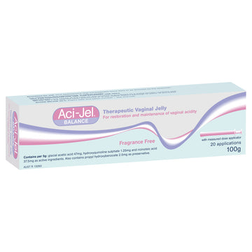 Aci-Jel Balance Therapeutic Jelly Applicator Restore Vaginal pH Acidity 100g