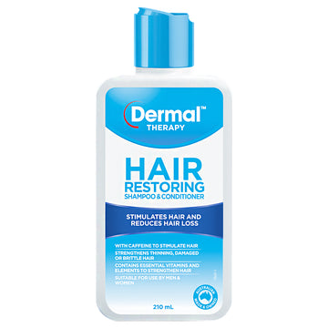 Dermal Therapy Restoring 2in1 Formula Shampoo Conditioner Reduce Hair Loss 210mL