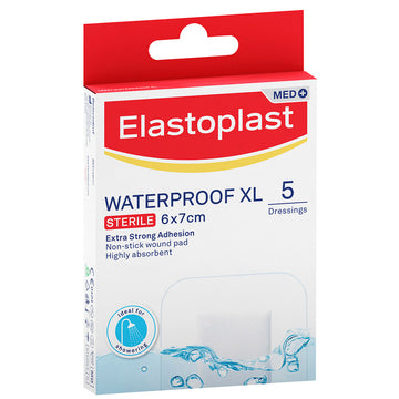 Elastoplast Waterproof Xl Aqua Protect Sterile Dressings Bandages Pad 5 Pack