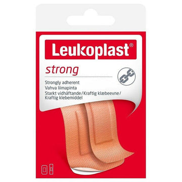 Leukoplast Strong Assorted Wound Dressing 20 Pack Adhesive Plaster First Aid