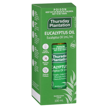 Thursday Plantation Eucalyptus Oil Pure & Natural Organic Essential Oils 100mL