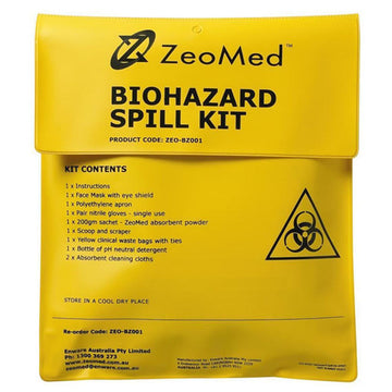 Zeomed Biohazzard Spill Kit Blood Body Fluid Infection Control Medical Tools