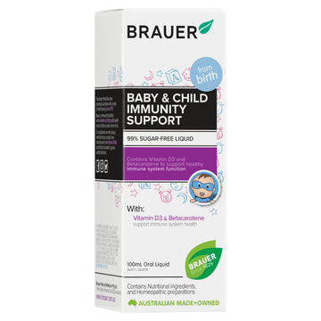 Brauer Baby & Child Immunity Support 100mL 0+ Months Oral Liquid Supplements