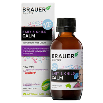 Brauer Baby & Child Calm 100mL Infant Organic Oral Liquid Sugar Free Supplements