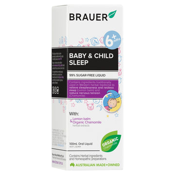 Brauer Baby & Child Sleep 100mL Infant Sleeplessness Relief Liquid Sugar Free