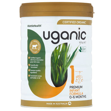 Uganic Stage 1 Premium Infant Formula 800g Organic Baby 0-6 Months Powder Drink