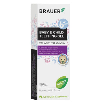 Brauer Baby & Child Teething Oral Gel 20g Dentures Soothing Relief Sugar Free