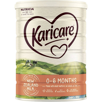 Karicare+ Stage 1 Infant Formula 900g 0-6 Months Baby Milk Based Powder Drink