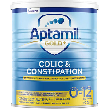 Aptamil Gold Plus Colic & Constipation Formula 900g 0-12 Months Infant Baby Milk